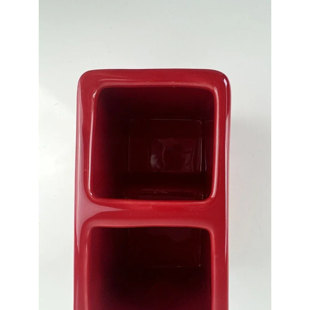 Rae Dunn “BELIEVE” Toothbrush Makeup Brush Divided Organization Holder